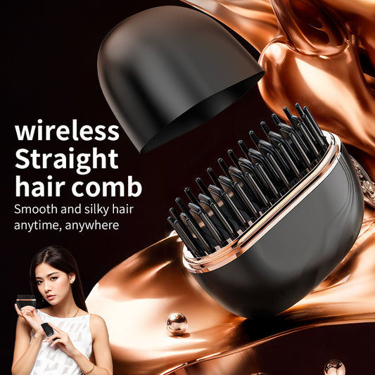 MINI WIRELESS HAIR STRAIGHTENING COMB – PORTABLE MULTIFUNCTIONAL HAIR STYLING TOOL